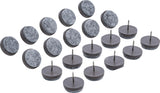 FELT PADS SET | WITH PIN | Ø 24 MM | 20 PCS. (80868)