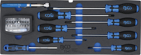 FOAM TRAY FOR BGS 3312: SCREWDRIVER, BIT SET AND MAGNETIC LIFTER | 41 PCS. (3343)