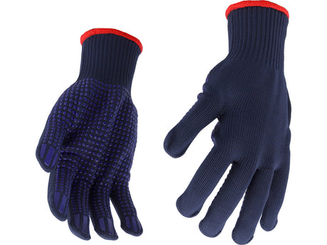 COTTON-POLYESTER GLOVES, PVC DOTS, "PSD" (74104)