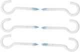 SCREW HOOK ASSORTMENT | WHITE | PLASTIC-COATED | 60 MM | 6 PCS. (88181)