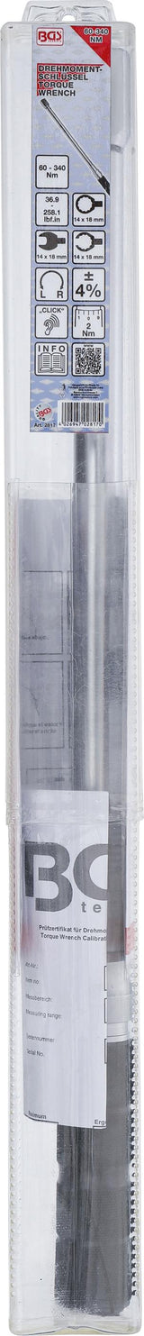 TORQUE WRENCH | 60 - 340 NM | FOR 14 X 18 MM INSERT TOOLS (2817)