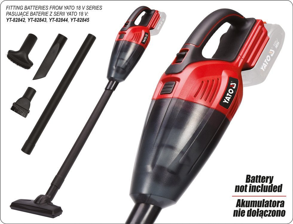 VACUUM CLEANER 18V WITH FILTER - BODY (YT-85680)