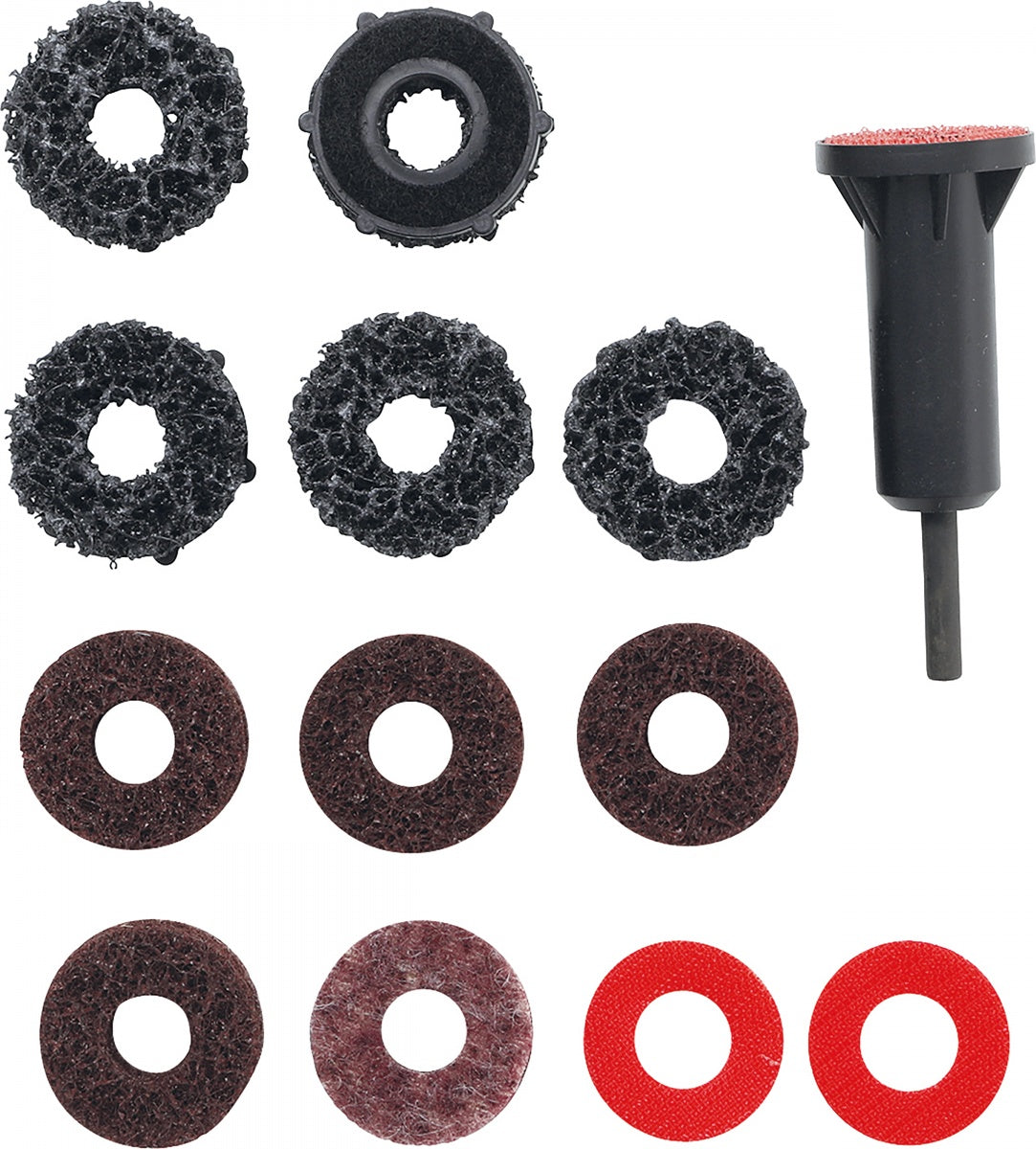 WHEEL HUB GRINDER SET | FOR STUDS AND WHEEL NUT BOLTS | 14 PCS. (9736)