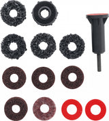 WHEEL HUB GRINDER SET | FOR STUDS AND WHEEL NUT BOLTS | 14 PCS. (9736)