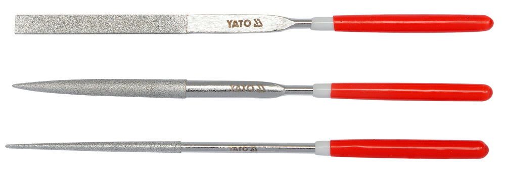 DIAMOND NEEDLE FILE SET 3PCS  3X140X50MM (YT-6143)