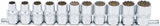 SOCKET SET, 12-POINT | 12.5 MM (1/2") DRIVE | 10 - 21 MM | 11 PCS. (9107)