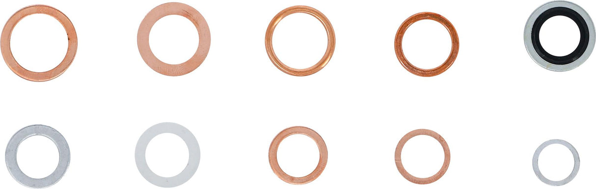 SEAL RING ASSORTMENT | COPPER, ALUMINUM, NYLON | 250 PCS. (85225)