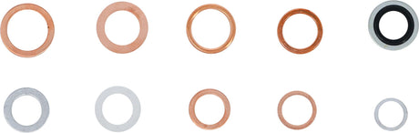 SEAL RING ASSORTMENT | COPPER, ALUMINUM, NYLON | 250 PCS. (85225)