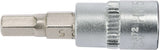 SOCKET BIT HEX 1/4" 5MM L37MM (YT-04372)