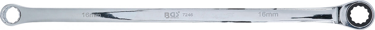 RATCHET RING WRENCH AND RING SPANNER | EXTRA LONG | 16 MM (7246)