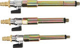 COMPRESSED AIR ADAPTOR SET FOR GLOW PLUG HOLES | M8 X 1.0, M10 X 1.0, M10 X 1.25 | 3 PCS. (9519)