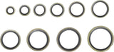 SEAL RING ASSORTMENT | METAL | WITH RUBBER SEALING BEAD | 150 PCS. (9306)