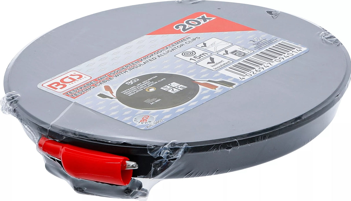 ALIGATOR-CLIP CABLE BOX | 15 M (9401)