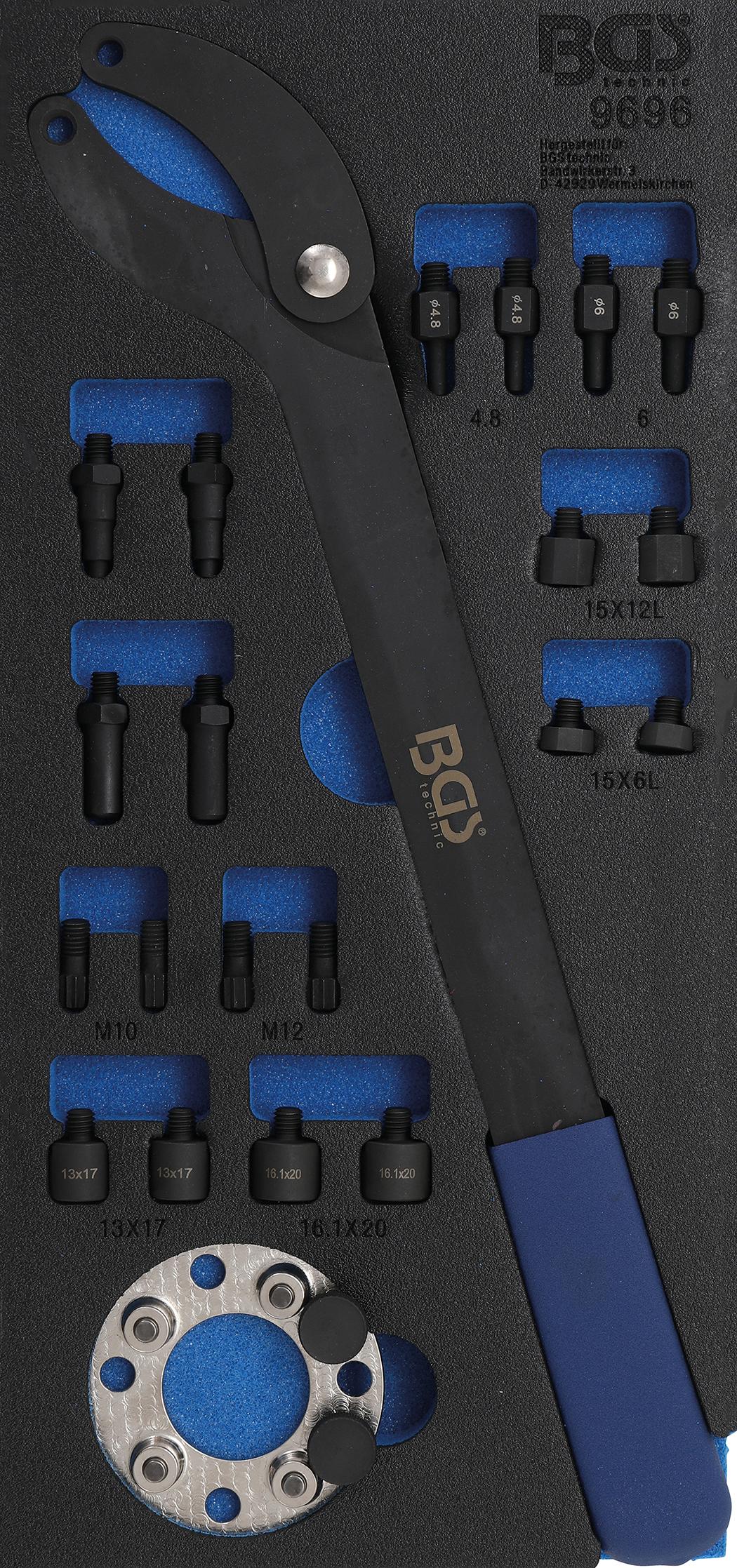 TOOL TRAY 1/3: CAMSHAFT COUNTERHOLDING TOOL SET | FOR VAG (9696)