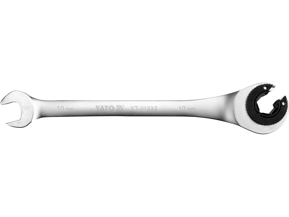 FLARE NUT RATCHET WRENCH 10MM (YT-01332)