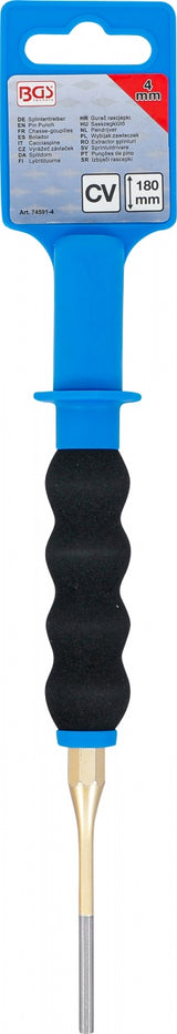 PIN PUNCH | WITH HAND PROTECTION | 180 MM | 4 MM (74591-4)