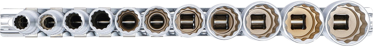 SOCKET SET, 12-POINT, DEEP | 10 MM (3/8") DRIVE | INCH SIZES | 11 PCS. (6859)