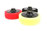 POLISHING PAD SET | BLACK / ORANGE / YELLOW | M14 | 150 MM (CB018)