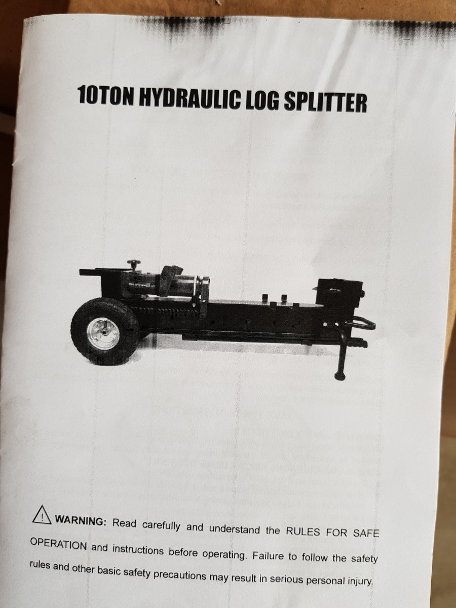 MOBILE LOG SPLITTER WITH INFLATABLE WHEELS | HYDRAULIC | 10 T (LS08)