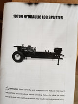 MOBILE LOG SPLITTER WITH INFLATABLE WHEELS | HYDRAULIC | 10 T (LS08)