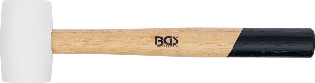 RUBBER MALLET | HICKORY HANDLE | WHITE HEAD | Ø 48 MM | 250 G (70138)