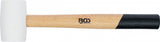 RUBBER MALLET | HICKORY HANDLE | WHITE HEAD | Ø 48 MM | 250 G (70138)