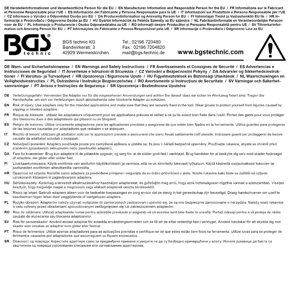BIT ADAPTOR WITH RETAINING BALL | 12.5 MM (1/2") DRIVE | INTERNAL HEXAGON 6.3 MM (1/4") (8201)