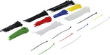 CABLE TIE ASSORTMENT | COLOURED | 100 - 150 - 200 MM | 450 PCS. (80873)
