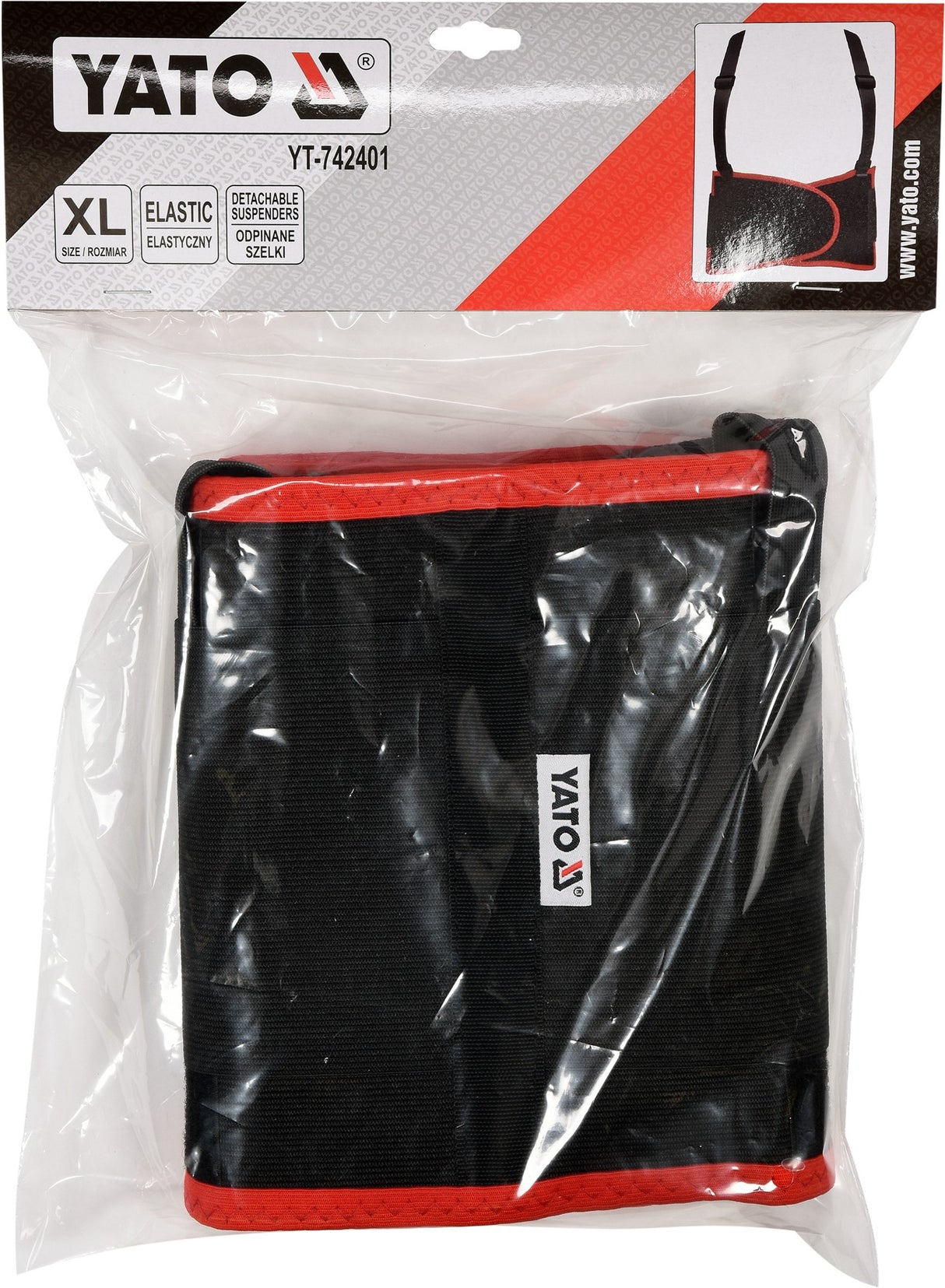 BACK SUPPORT BELT, DETACHABLE SUSPENDERS (YT-742401)