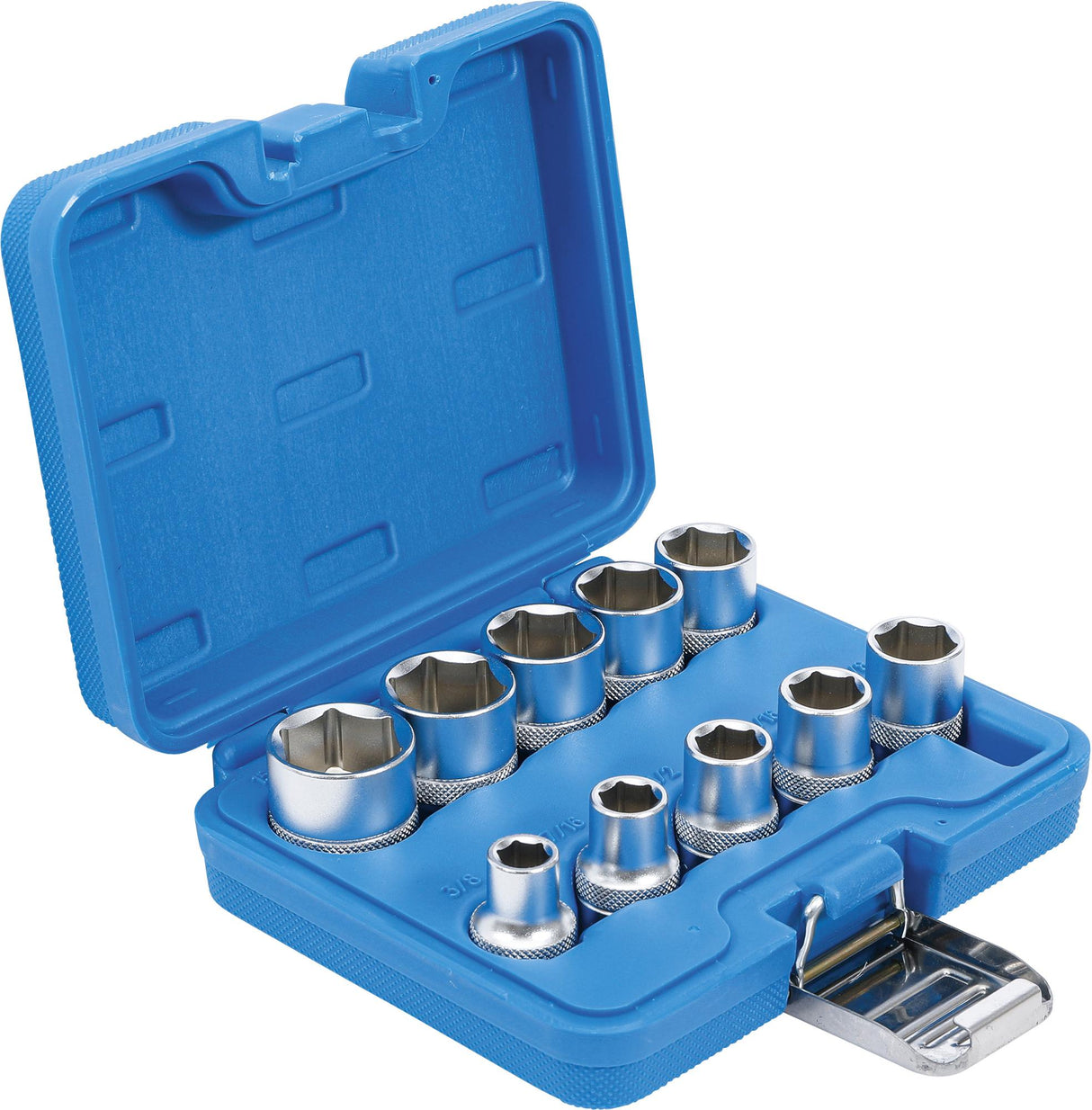 SOCKET SET, HEXAGON | 12.5 MM (1/2") DRIVE | INCH SIZES | 10 PCS. (2434)