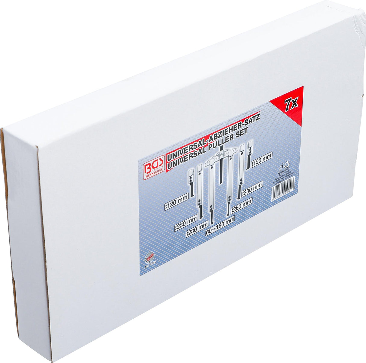 UNIVERSAL PULLER SET, 2-ARM | 35 - 130 MM | 7 PCS. (7785)