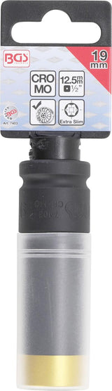 IMPACT SOCKET WITH PROTECTION | ULTRA THIN | 12.5 MM (1/2") | 19 MM (7403)