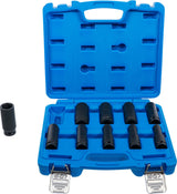 IMPACT SOCKET SET, HEXAGON, DEEP | 12.5 MM (1/2") DRIVE | 10 - 24 MM | 10 PCS. (5206)