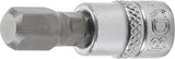 BIT SOCKET | 6.3 MM (1/4") DRIVE | INTERNAL HEXAGON 8 MM (2502)