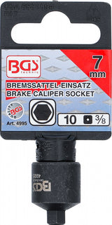 BRAKE CALLIPER SOCKET | INTERNAL HEXAGON | EXTRA SHORT | 7 MM (4995)