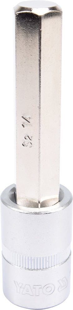 SOCKET BIT HEX 1/2" 14MM L100MM (YT-04397)