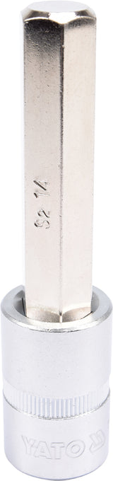 SOCKET BIT HEX 1/2" 14MM L100MM (YT-04397)