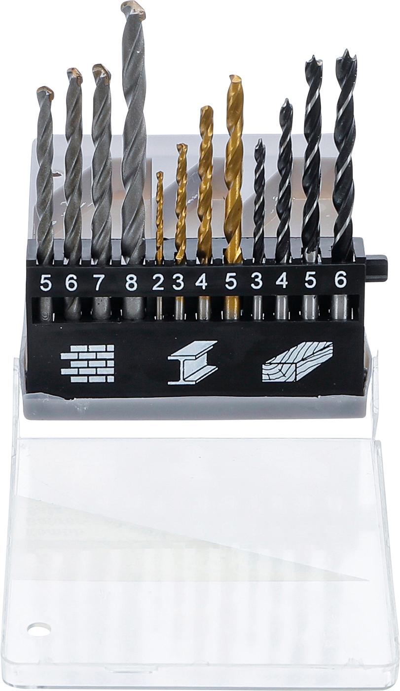 COMBINATION DRILL SET | 2 - 8 MM | 12 PCS. (50812)