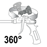 PU FOAM GUN WITH MOVABLE BASKET (YT-67424)