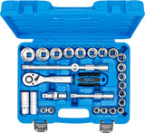 SOCKET SET | 12.5 MM (1/2") DRIVE | 8 - 32 MM | 27 PCS. (2224)