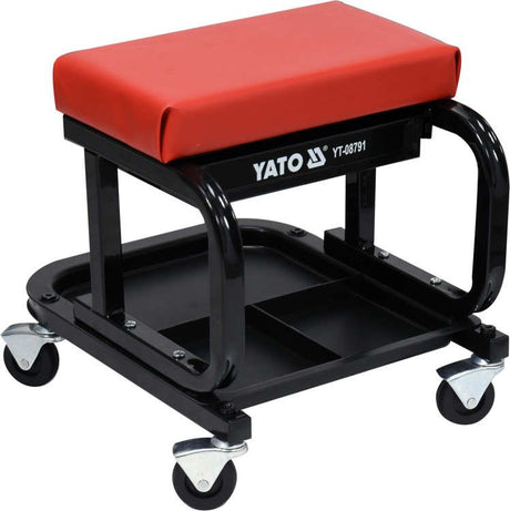 SHOP ROLLER SEAT STOOL WITH TOOL TRAY (YT-08791)