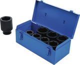 IMPACT SOCKET SET, HEXAGON, DEEP | 25 MM (1") DRIVE | 27 - 50 MM | 8 PCS. (5500)
