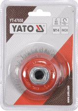 CUP BRUSH 65MM M14 INOX (YT-47658)