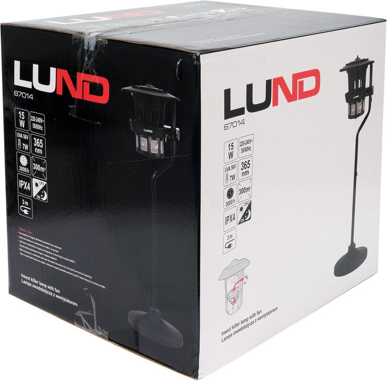 INSECT KILL.LAMP, FAN,UVA 15W,IPX4,STAND (67014)