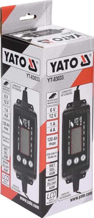 ELECTRONIC BATTERY CHARGER 6-12V 1/4A (YT-83033)
