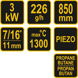 WEED BURNER 850 MM (73430)