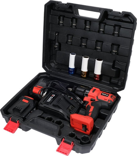 IMPACT TOOL SET 18V 1/2'' - 2X 3AH (YT-82807)