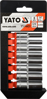 SOCKET SET 1/4" 8PCS (YT-14431)