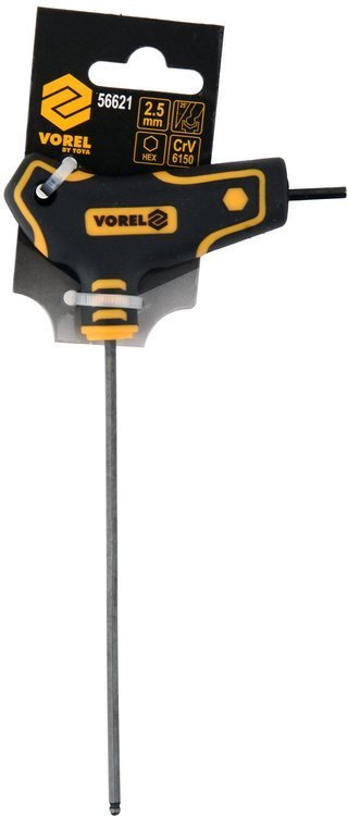 T-HANDLE HEX KEY WITH BALL 2.5MM (56621)