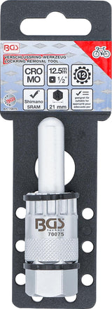 CASSETTE LOCKRING SOCKET | WITH CENTER PIN | FOR 12 MM THRU AXLE HUBS (70075)